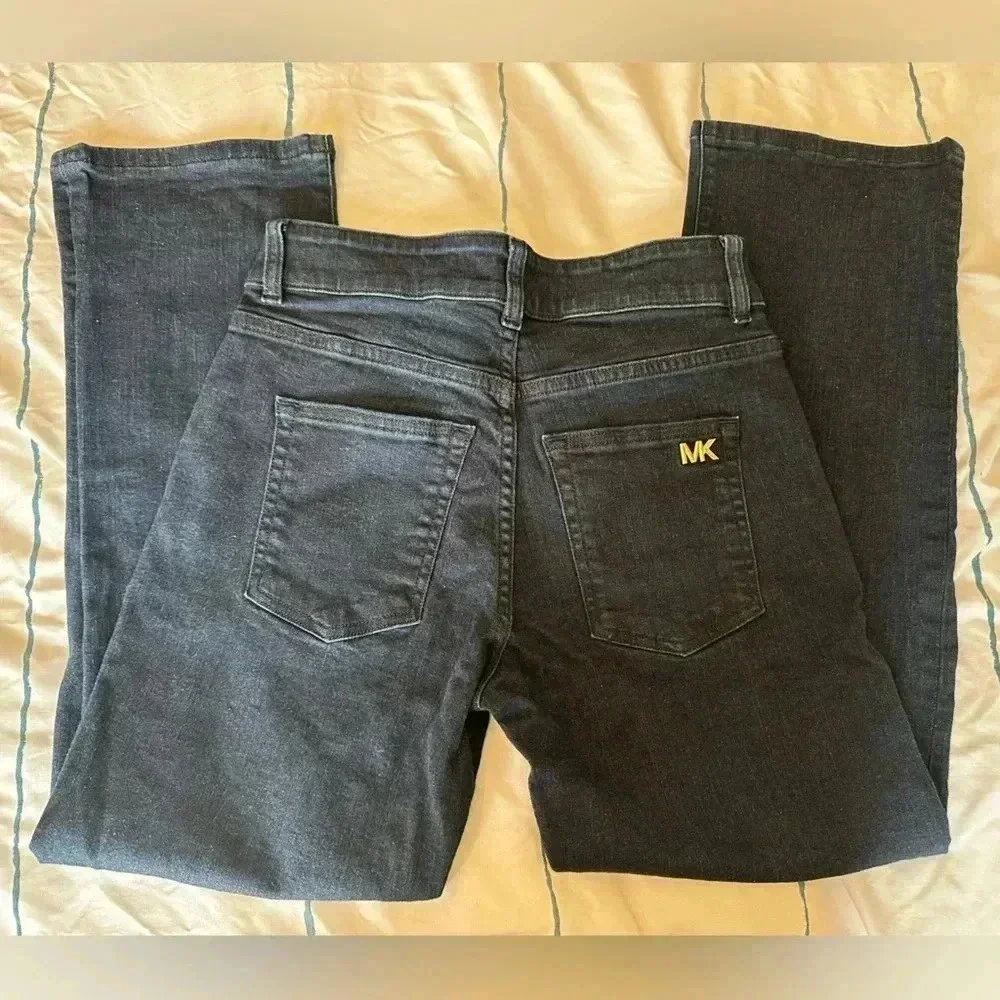 Michael Kors High Rise Selma Straight Leg Jean